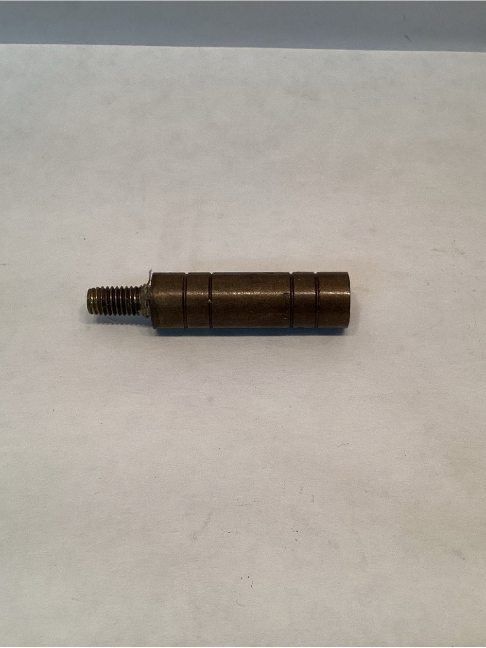 Vintage Brass Shade Riser Finial Extender Striped 1 1/2”